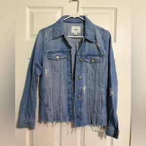 Old Navy Denim Jacket Medium Distressed